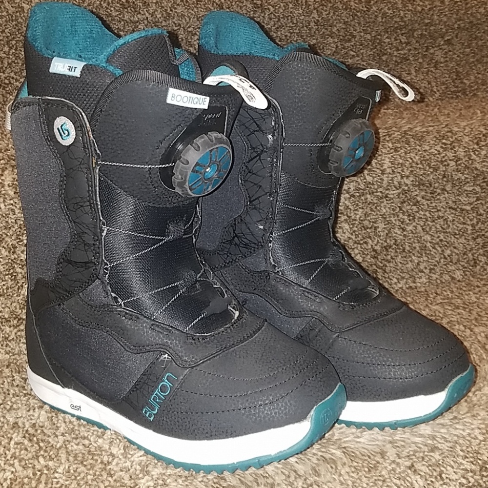 Burton snowboard boots, womens size 6.5